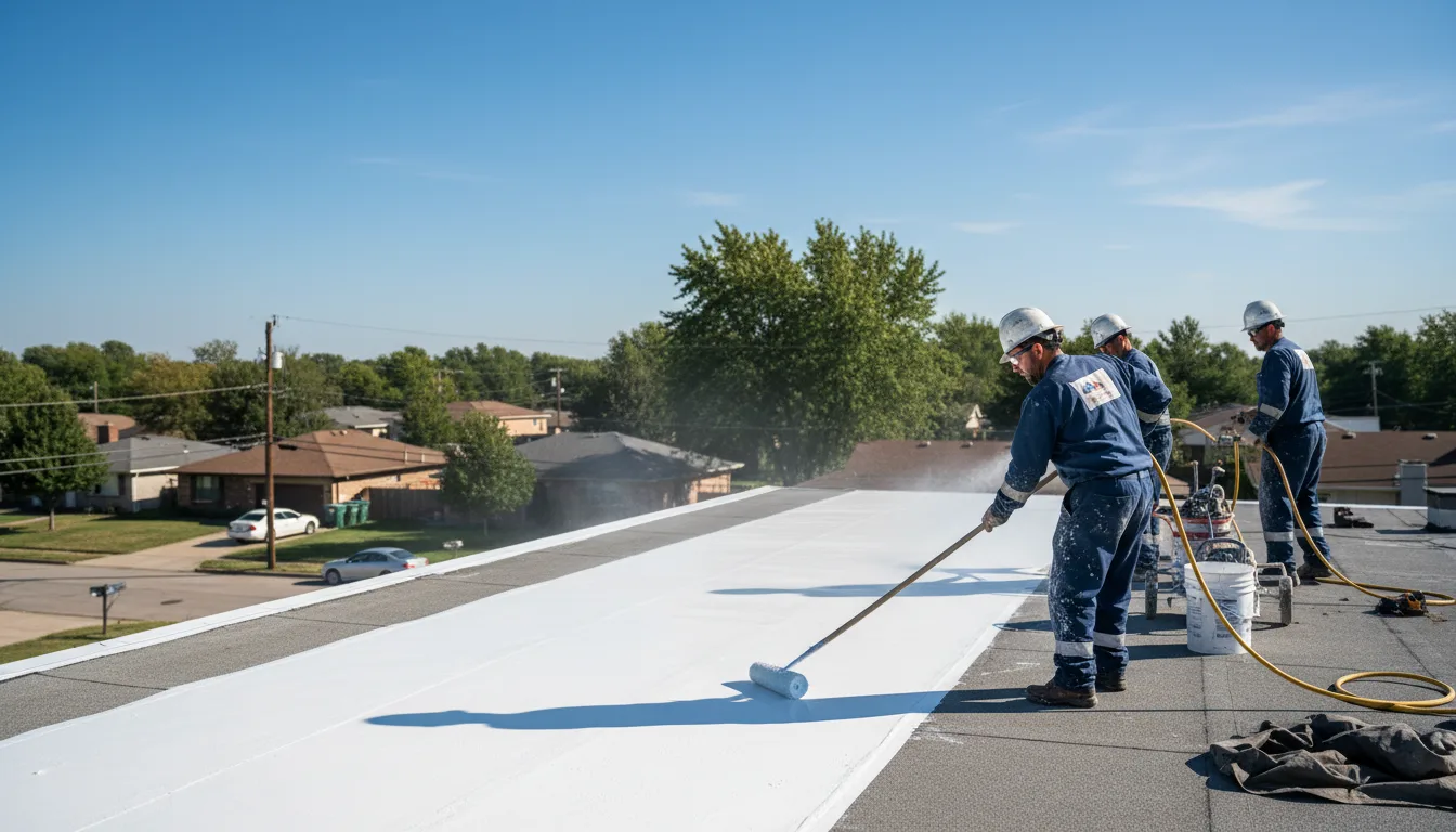 Commercial roof coating in Henry, TN near me